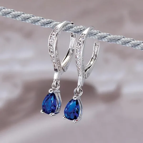 DIAMONDAURA CASANOVE EARRING - SAPPHIRE - Image 2