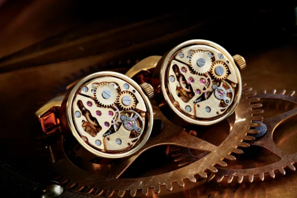 25652-Meccanico-Cufflinks-Gold-Finished1