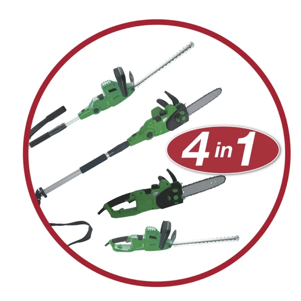 4-In-1 Electric Telescopic Handheld Hedge Trimmer and Chainsaw