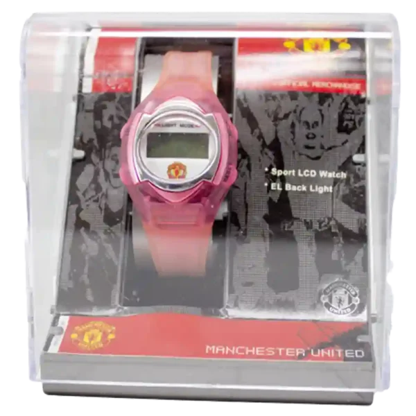 Man Utd Ladies Pink Analogue Watch