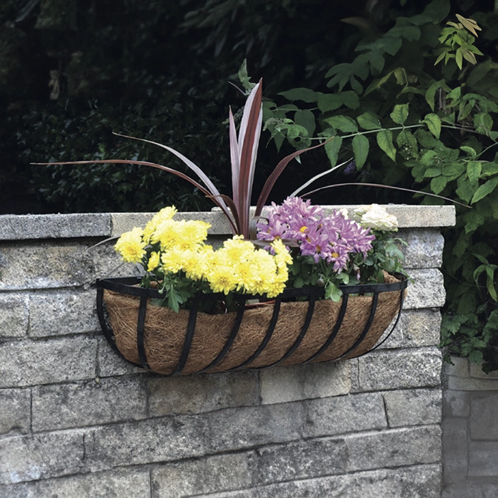 24” Wall Trough Planter with Coco Liner