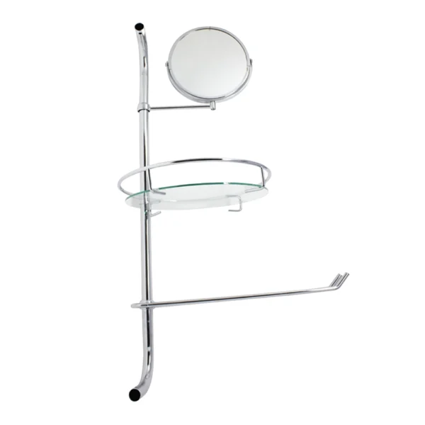 Chrome Shower Tidy with Mirror